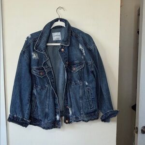 Celebrity Pink Blue Jean Jacket